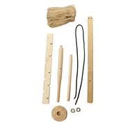 Gissroys Taladro de arco portátil por fricción para encender fuego, madera primitiva, supervivencia al aire libre, juego de herramientas de perforación para camping, senderismo, equipo de emergencia