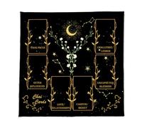 Gissroys Tarjeta de lectura Astrologys Mantel Tarots Dios promedio mantel altares tela divinidad accesorios de juego de mesa altares cartas de tarot paño