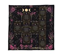 Gissroys Tarjeta de lectura Astrologys Mantel Tarots Dios promedio mantel altares tela divinidad accesorios de juego de mesa altares cartas de tarot paño