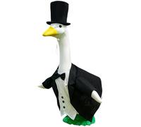 Gissroys Versátil traje de aves acuáticas para estatuas de césped poliéster impermeable de 23 pulgadas ajuste estándar y temáticas festivas ropa de aves acuáticas de poliéster