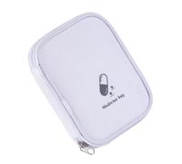 Gissroys Viajes Primer Aid Aid Bolsa Vacío Medicina Bolsa De Almacenamiento Con Múltiples Compartimentos Pequeñas Bolsa De Primeros Auxilios Con Cremallera Primera Bolsa, blanco, Belleza masiva