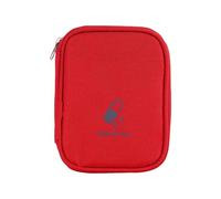 Gissroys Viajes Primer Aid Aid Bolsa Vacío Medicina Bolsa De Almacenamiento Con Múltiples Compartimentos Pequeñas Bolsa De Primeros Auxilios Con Cremallera Primera Bolsa, rojo, Belleza masiva