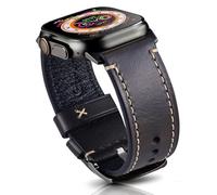 Gitalian Correa de cuero italiano compatible con Apple Watch Band de 49 mm, 46 mm, 45 mm, 44 mm, 42 mm, para hombres, correa de repuesto de cuero genuino retro para iWatch Ultra2/1 Series 10 9 8 7 6 5