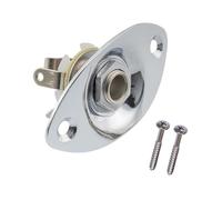 Gitarreneingang Ausgangsbuchse Buchse mit Schrauben für die Meisten E-Gitarre Ersatzteile (cromado)