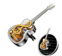 Gitarrenförmiger Auto-Lufterfrischer & Diffusor-Clip - Dekoration Für Kfz-Klimaanlage | Musik-Design Duftstecker & Entlüftungsklammer | Gitarren-Aroma-Armaturenbrett & Lüftung, 1 Stück