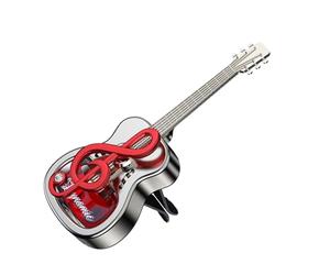 Gitarrenförmiger Auto-Lufterfrischer & Diffusor-Clip - Dekoration Für Kfz-Klimaanlage | Musik-Design Duftstecker & Entlüftungsklammer | Gitarren-Aroma-Armaturenbrett & Lüftung, 1 Stück