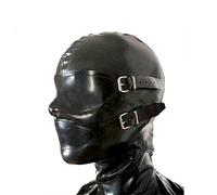 GITDOT Látex Cabeza Cubrir, Látex máscara de cabeza Capucha de goma para Cosplay Fiesta ropa de club Juego de roles (M)