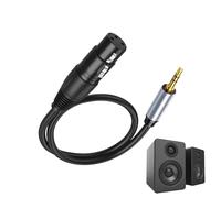 Gitekain 3.5mm Audio Cable, Speaker Cord, 3.5mm Shielded Stereo Male to Female Wire, High-Quality Noise Reduction, Flexible Durable Construction, Portable for Stage Performances, 0.45cm
