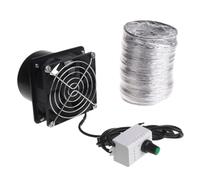 Gitekain Bathroom Exhaust Fan, Small Axial Blower, Ventilation Extractor, Inline Booster Air Exhauster, Ideal for Toilet, Bathroom, Kitchen, Window, Humidity Control, 3.1x3.1x2.6 inches