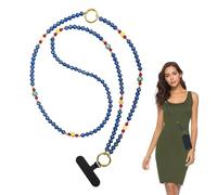 Gitekain Beaded Cell Phone Lanyards, Women Cellphone Neck Lanyards, Phone Chain Strap, Phone Tether Tabs Lanyard, Beaded Phone Chain, Cell Phone Neck Strap, Phone Purse Strap, Neck Lanyard for Phone