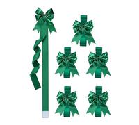 Gitekain Cabinet Bows, Festive Holiday Ribbon Decor, Decorative Bow Set for Home with Bright Colors for Doors Gabinets, Fabric Ribbon Christmas Decorations with Easy Hanging, Seasonal Indoor Decor