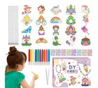 Gitekain de pintura de DIY | Kit de llaveros para artes y manualidades con colgante de pintura de | Conjunto de arte de de educativo gratuito para hornear para regalos de cumpleaños y Navidad