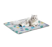 Gitekain Dog Cooling Mat, Soft Foldable Pet Pad Dogs Cats, Scratch Resistant Sleeping Mat Crates Sofas Indoor Outdoor Use, Portable Bed for Hot Weather Comfort, Sturdy Build, 60x50cm