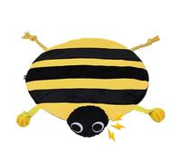 Gitekain Dog Play Mat, Entertain Carpet with Squeaky Toys, Interactive Treat Game Boredom Relief Feeding Mat, Light Red, Blue, and Green, Size: 18.5x18.5 Inches, Ideal for Puppies Playtime