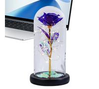 Gitekain Eternal Roses, Rosas Night Light Ornaments, Creative Lantern Up Blossom in Glass Dome, Romantic Rainbow LED Flower Surprise for Bedroom, Wedding, cumpleaños, Valentine's Day