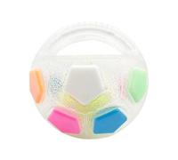 Gitekain Interactive Tough Dog Ball Toy, Squeaky Chew Interactive Dog Toy, Colorful Pet Training Ball for Aggressive Chewers, Fetch and Play (18cm / 7.09 Inch)