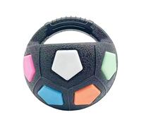 Gitekain Interactive Tough Dog Ball Toy, Squeaky Chew Interactive Dog Toy, Colorful Pet Training Ball for Aggressive Chewers, Fetch and Play (18cm / 7.09 Inch)