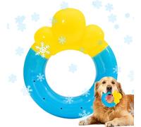 Gitekain Juguetes flotantes para perros, anillo refrescante para perros, para juegos al aire libre, piscina, parque playa, antiestrés, masticación de natación, educación canina