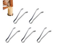 Gitekain Metal Wick Clamp Tool, Candle Snuffer Tweezers Set, 5 Pieces Heat Resistant Steel Tool for Flame Control, Stainless Steel Candles Accessory Candle Care Tools with Precision Grip