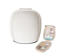 Gitekain Pill Organizer, Portable Supplement Container, Compact Storage Case For Small Items and For Adults Seniors Gym Travelling, Camping, Outdoor & Indoor, Business Trips, White