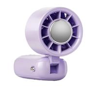 Gitekain Portable Fan, Plegable Cooler, Quiet USB Recargable, Led Display, Travel Companion for Outdoor, Tent, Garden, Gym, School, Travelling, Camping, Daily Uses, Black, Beige, Pink, Púrpura