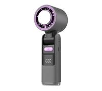 Gitekain Portable Handheld Fan, Folding Personal Fan, Lightweight Travel Fan, Compact Usb Travel Fan, Battery Operated Pocket Hand Fan for Family, Friends, Children, 18,3 x 6 x 6 cm, Black, White