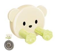 Gitekain Shaver Holder for Shower Wall, Toothbrush Hanger Plug Hook, 2.40x2.48inch Cable Organizer and Loofah Holder, Small Decorative Utility Hooks for Bathroom, Garage, Kitchen, and Home