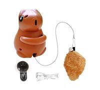 Gitekain Squirrel Cat Toy, Rechargeable Cat Plush Toy, Interactive Pet Teaser, Hangable with Suction Cup Hanger, Pet Supplies for Play, Training, Boredom Relief