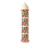 Gitekain Stuffed Animal Storage Tube, Transparent Doll Organizer, Dustproof Aesthetic Design, Castle-Inspired Container, Toy Storage for Bedroom, Nursery, or Playroom, 50x11.81 inches