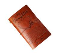 Gitekain To My Daughter Leather Journal, Personalized Leather Journal, Daughter Leather Notebook, Vintage Leather Travel Journal, Leather Travel Journal, Leather Journal, Birthday Gift for Daughter
