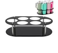 Gitekain Tumbler Holder Organizer, 6-Slot Water Bottle Rack, Cabinet & Countertop Storage Stand, Space-Saving Wine Cup Organizer for Home, Pantry, and Apartment Kitchens, 15.75x9.06x3.94 Inches