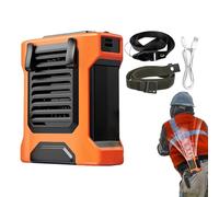 Gitekain Waist Fan, 4-Speed Travel Fan, Portable Wind Blower with Flashlight and Power Bank, Ideal for Work, Camping, Summer Hiking, Fishing, Beach, Gym & Outdoor Cooling