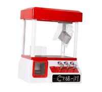 Gitohoni 1 Máquina de Juego de Atrapar Vending Arcade Electrónica Manual PP Plástico Simulación Realista Adecuada para Niños Aprendizaje Motor