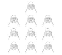 Gitohoni 100 Piezas Cubierta Tapa Bola Navidad Tope Redondo Metal Colgador Manualidades Accesorio Resistente para Decorar Festivo Oficina Casa, 16mm