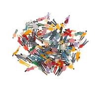 Gitohoni 100 Piezas Figuras Miniatura Escala HO 1 87 Accesorio Maqueta Adornos Varias Pintadas Adecuado para Diseño Arquitectónico R, 1:100
