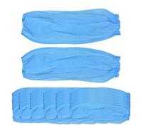 Gitohoni 100 Piezas Mangas Protectoras Desechables de Tela No Tejida Cubre Brazos con Elástico Suave Y Confección Ligera Función Antipolvo Y Transpirabilidad a, Azul