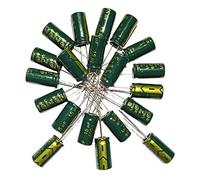 Gitohoni 20 Piezas de Condensadores Electrolíticos de Aluminio Radiales de Baja Resistencia de 15uf 400V para