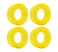 Gitohoni 4 Piezas Inserto de Neumáticos RC Relleno Espumoso para Llantas Coche RC 1 10 Recambio Triple Capa de Silicona Adecuado para Reparación de Obst, Amarillo