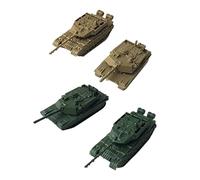 Gitohoni 4 Piezas Tanque Ensamblable Juguete de Modelo de Montaje Kits Creativos Vehículo Material PP Adecuado para Adolescentes Fiestas Decoración Sal, Style B