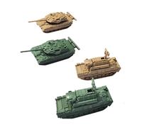 Gitohoni 4 Piezas Tanque Ensamblable Juguete de Modelo de Montaje Kits Creativos Vehículo Material PP Adecuado para Adolescentes Fiestas Decoración Sal, Style I