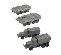 Gitohoni 4 Piezas Tanque Ensamblable Juguete de Modelo de Montaje Kits Creativos Vehículo Material PP Adecuado para Adolescentes Fiestas Decoración Sal, Style L