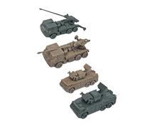 Gitohoni 4 Piezas Tanque Ensamblable Juguete de Modelo de Montaje Kits Creativos Vehículo Material PP Adecuado para Adolescentes Fiestas Decoración Sal, Style K