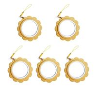 Gitohoni 5 Piezas Aro de Bordado Mini Aro de Marco Redondo Anillo de Costura para Manualidades Adecuado para Principiantes Regalos Decoración del, Amarillo, Individual