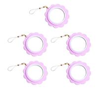 Gitohoni 5 Piezas Aro de Bordado Mini Aro de Marco Redondo Anillo de Costura para Manualidades Adecuado para Principiantes Regalos Decoración del, Púrpura Ligera, Individual