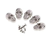 Gitohoni 5 Piezas Remaches Remaches Tornillo Spikes Remaches Manualidades Cobre Estilo Personal Adecuado para Pulseras Carteras Zapatos Mascotas, Plata, Individual