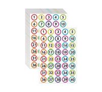 Gitohoni 50 Pegatinas Numéricas Autoadhesivas para Clasificación, Manualidades E