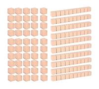 Gitohoni 50 Piezas Bloques Base Diez Material Manipulativo Juguetes Educativos Hechos de Madera Apropiados para Uso Aprendizaje en, Paquete a