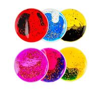 Gitohoni 6 Piezas Juguetes Sensoriales Gel Líquido para Niños con Función de Desarrollo Sensorial Juguetes de Fidget Juguetes de Tapete de Agua Adecuado, tal como se describe, Círculo
