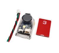 Gitohoni Alarma para Avión con Configuración Sencilla Comprobador de Batería RC Sonido BB Intenso Indicador Luminoso Recarga Automática Adecuado para, 42b 2.6 Cm X 1.85 Cm