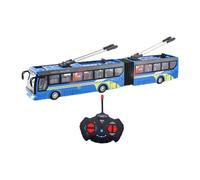 Gitohoni Autobús Escolar RC Vehículo de Juguete Radio Controlado con Señalización Luminosa Y Ruedas de Precisión Diversión para Niños Colección, Azul Largo